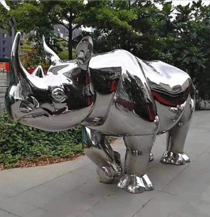 stainless steel animal rhino