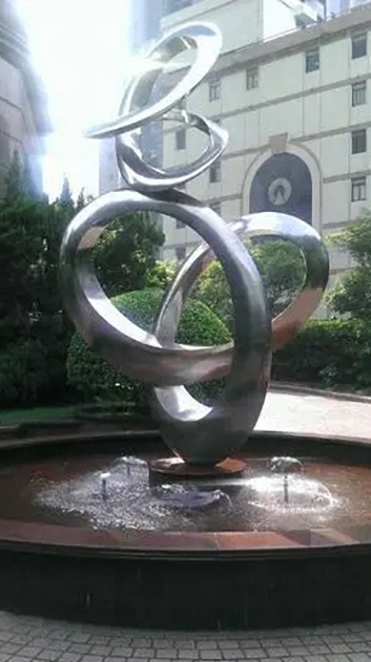 fountain stainless steel decoration