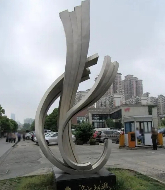 city wings sculpture stainless steel