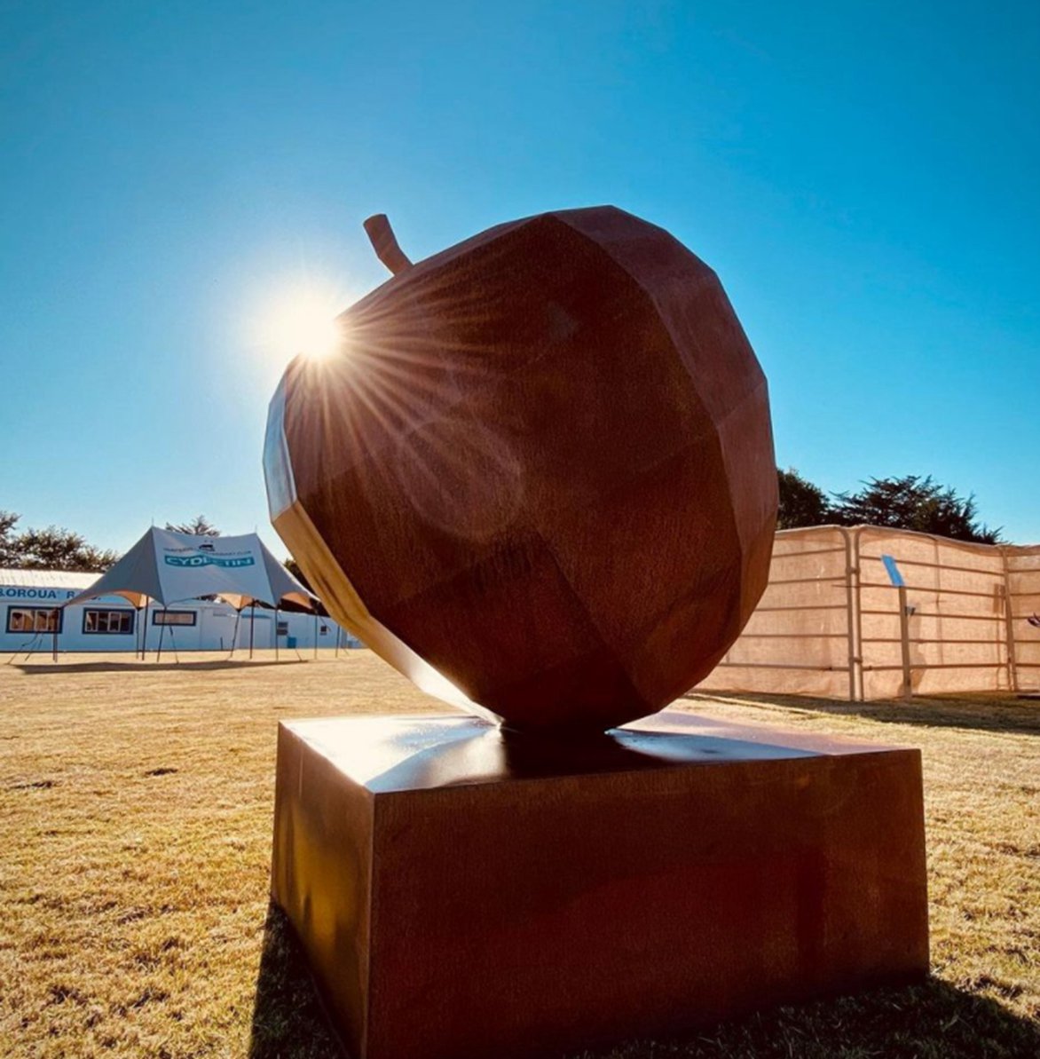 Geometry of the apple corten steel sculpture(1)