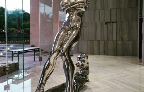 Residential Sculpture stainless steel human