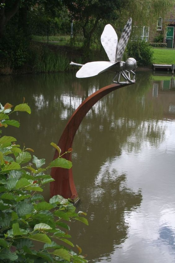 Stainless Steel Sculpture Combination garden pool