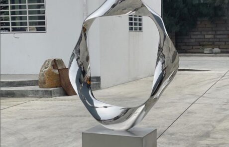 Interior Design Circle Polished Sculpture