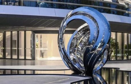Shopping mall decorative stainless steel sculpture