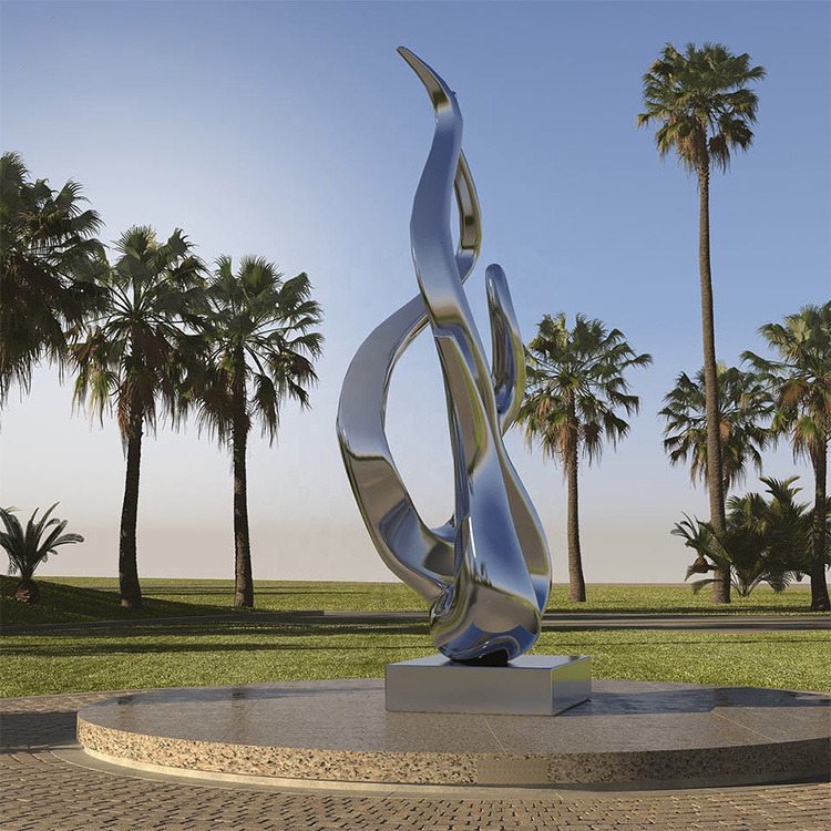french sculptural stainless steel