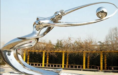 Visual art stainless steel sculpture