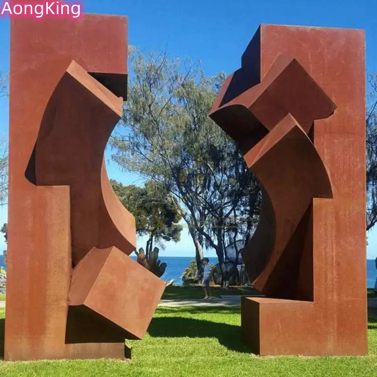 material corten steel sculpture