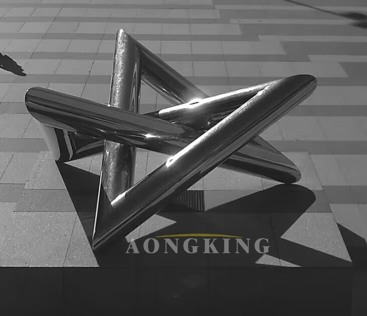 Conceptual Decorative Arts stainless steel sculptures
