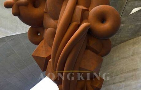 Corten steel art installations sculpture