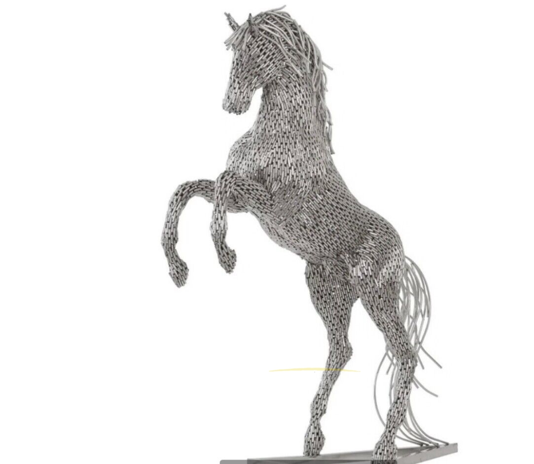 Stainless Steel Horse Pipe Sculpture