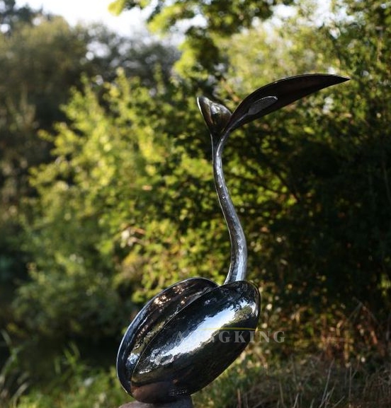 stainless steel bud Public sculpture