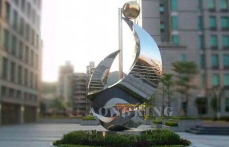 stainless steel Downtown Cityscape Sculpture
