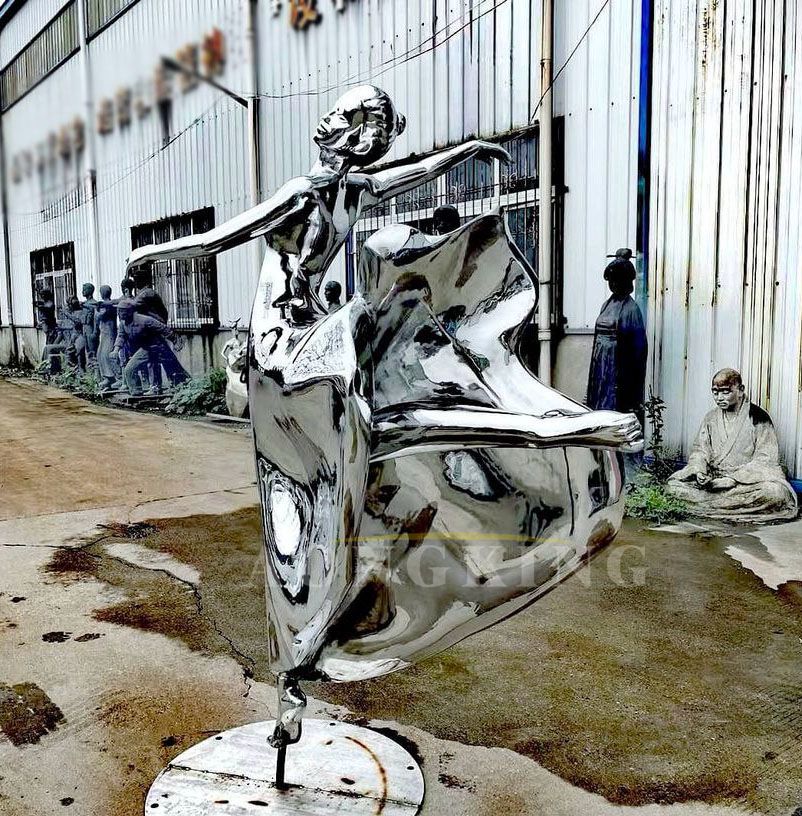 stainless steel dancer Concert Venue Sculpture (2)