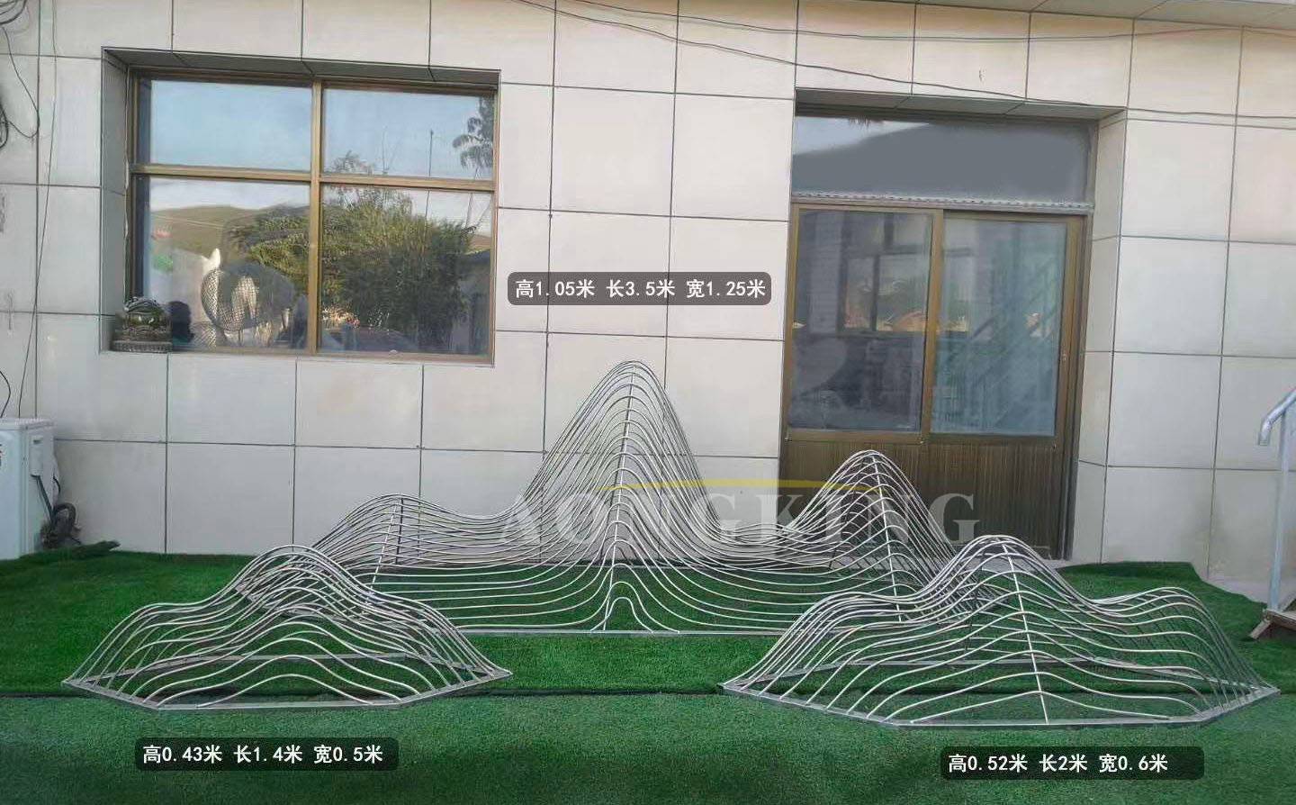stainless steel wire mesh outdoor sculpture (1)