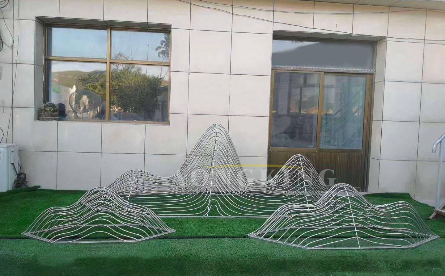 stainless steel wire mesh outdoor sculpture (2)