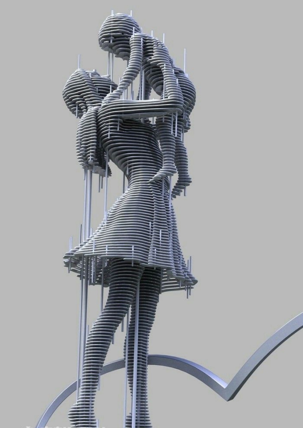 metal mother and child sculpture