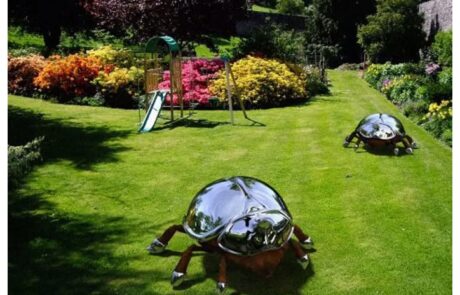Large Garden Metal Animal Insect Stainless Steel Sculpture Natural environmental decoration