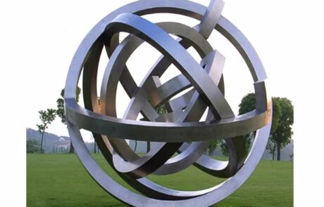 Outdoor Metal Sphere Large Modern Stainless Steel Sculpture Garden Art Sculpture