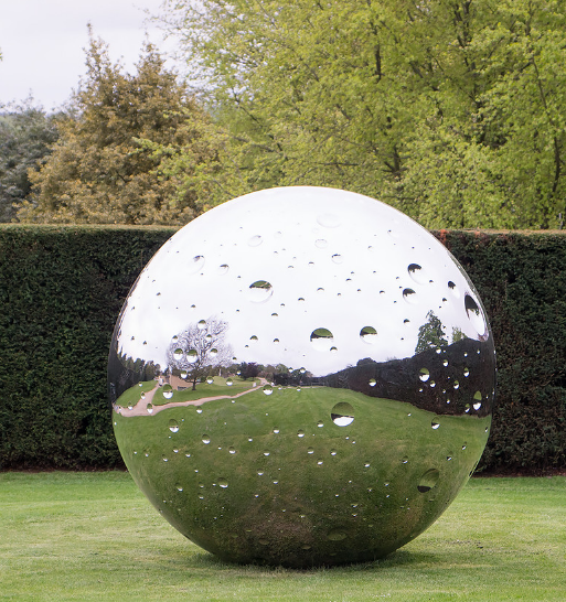 garden stainless steel sphere sculpture for sale