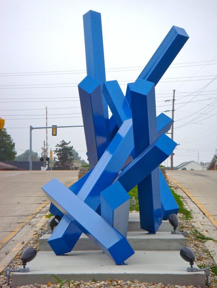 Modern Contemporary Landmark Ornament Popular Public Metallic outdoor sculptures on sale