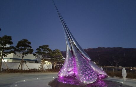LED lighting flower sculpture (1)