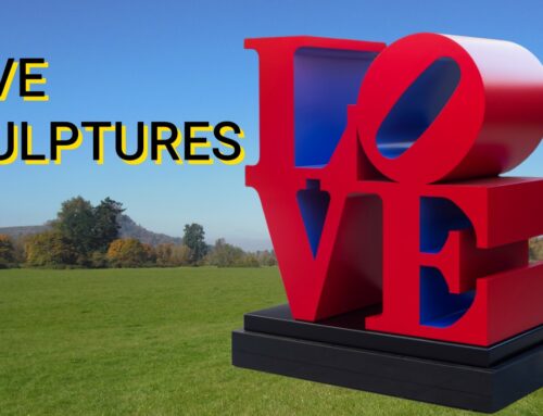 Stainless Steel Love Sculptures