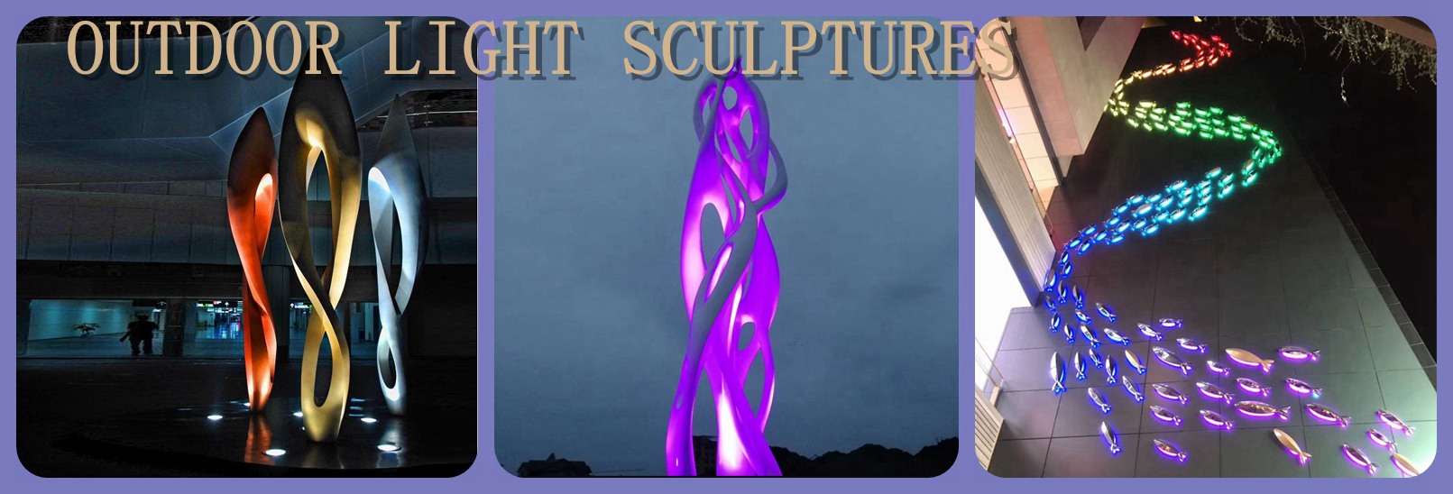 outdoor light sculptures