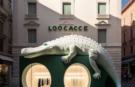stainless steel crocodile sculpture
