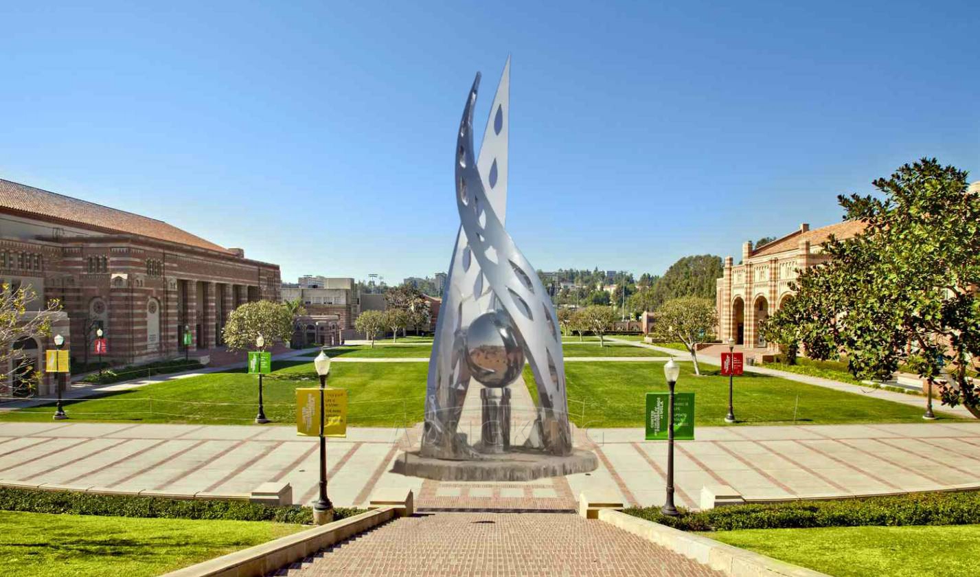 campus academic aesthetics sculpture