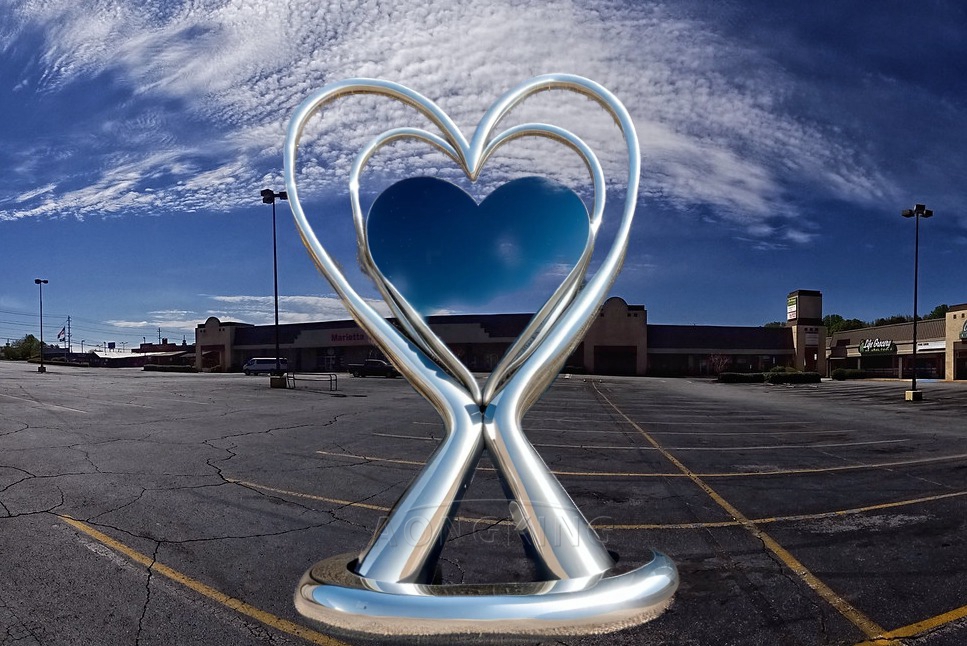heart unity sculpture