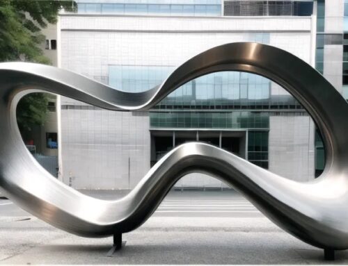 stainless steel minimalism sculpture