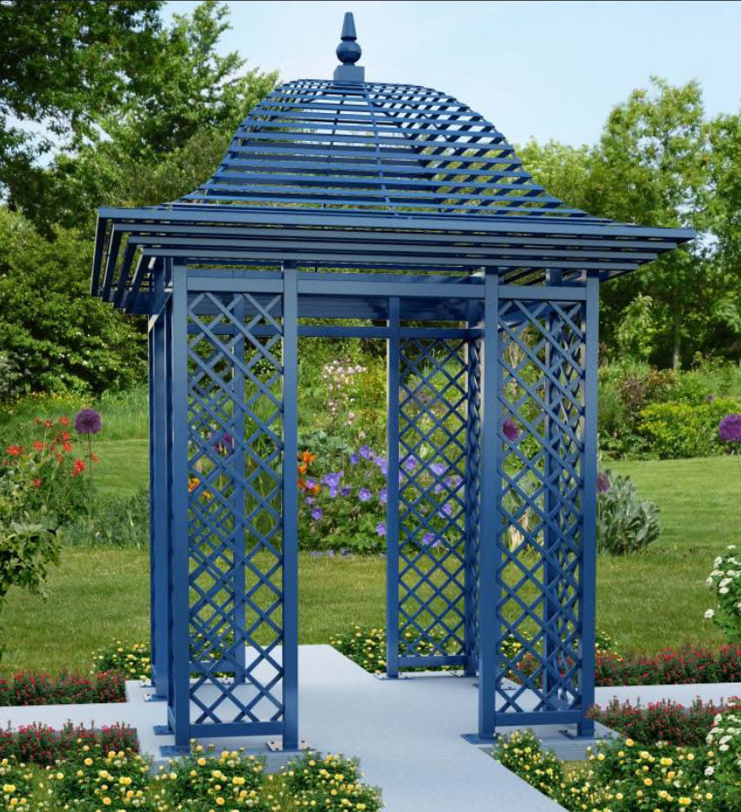 ornate ornamental decorative outdoor metal gazebo for backyard