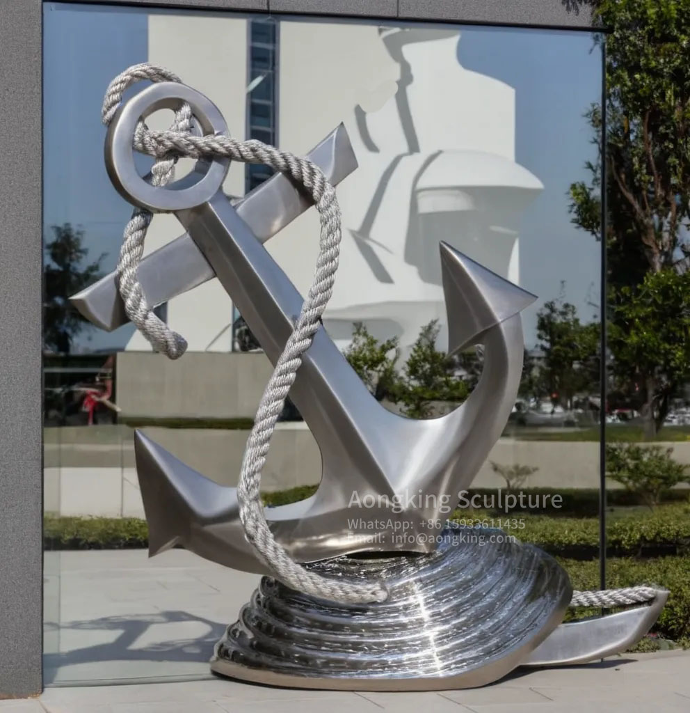 Explore the 'Rope and Anchor' Modern Contemporary Sculpture
