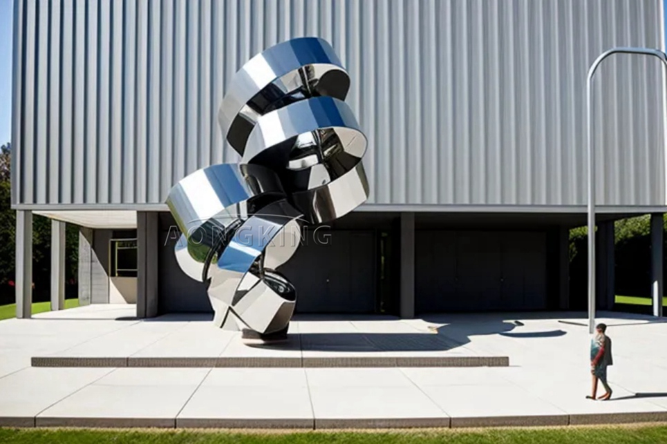 'Coiled Spring' downtown sculpture for sale