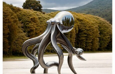 octopus oceanic art sculpture