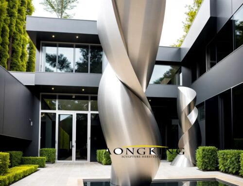 Aongking stainless steel art studio sculptures