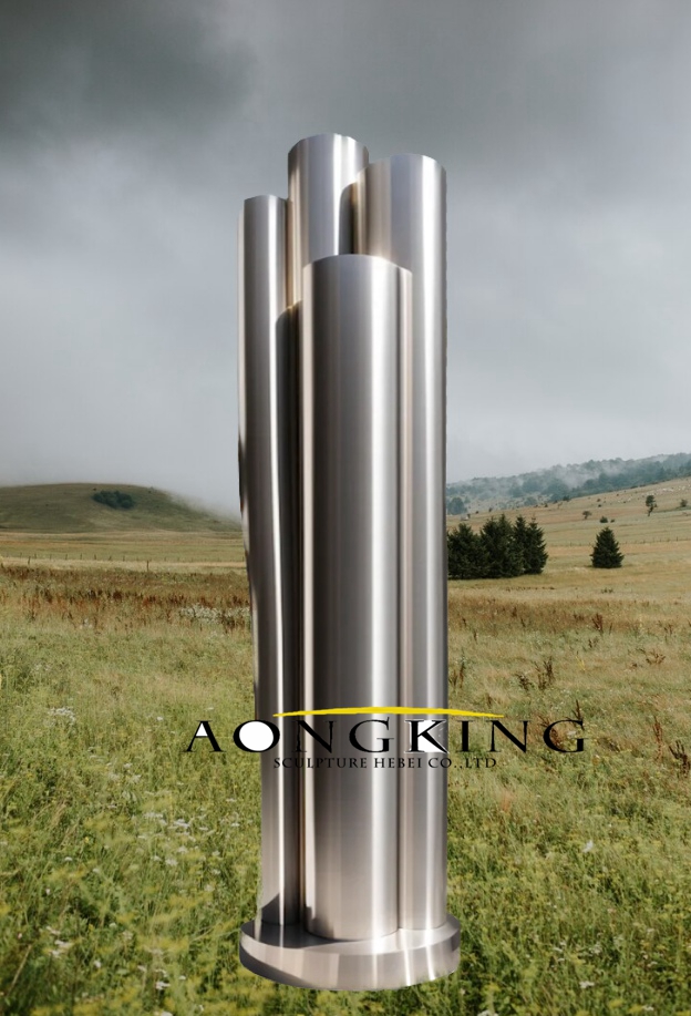 Metal 'Pipeline' difference sculpture from Aongking