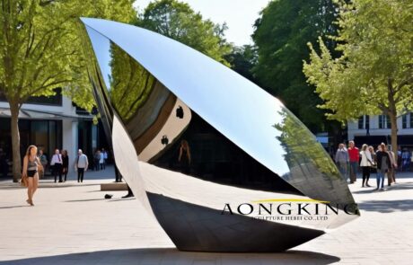 stainless steel 'Zircon' prismatic sculpture