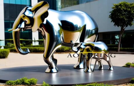 metal 'Stand by Me' Pachyderm sculptures