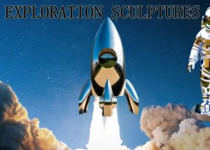 space exploration sculptures