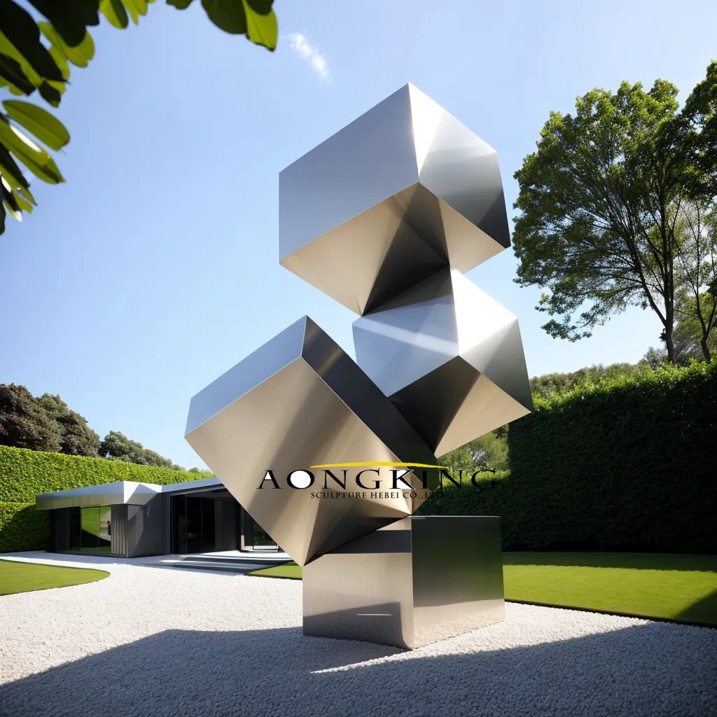 stainless steel 'Balance Point' sculpture