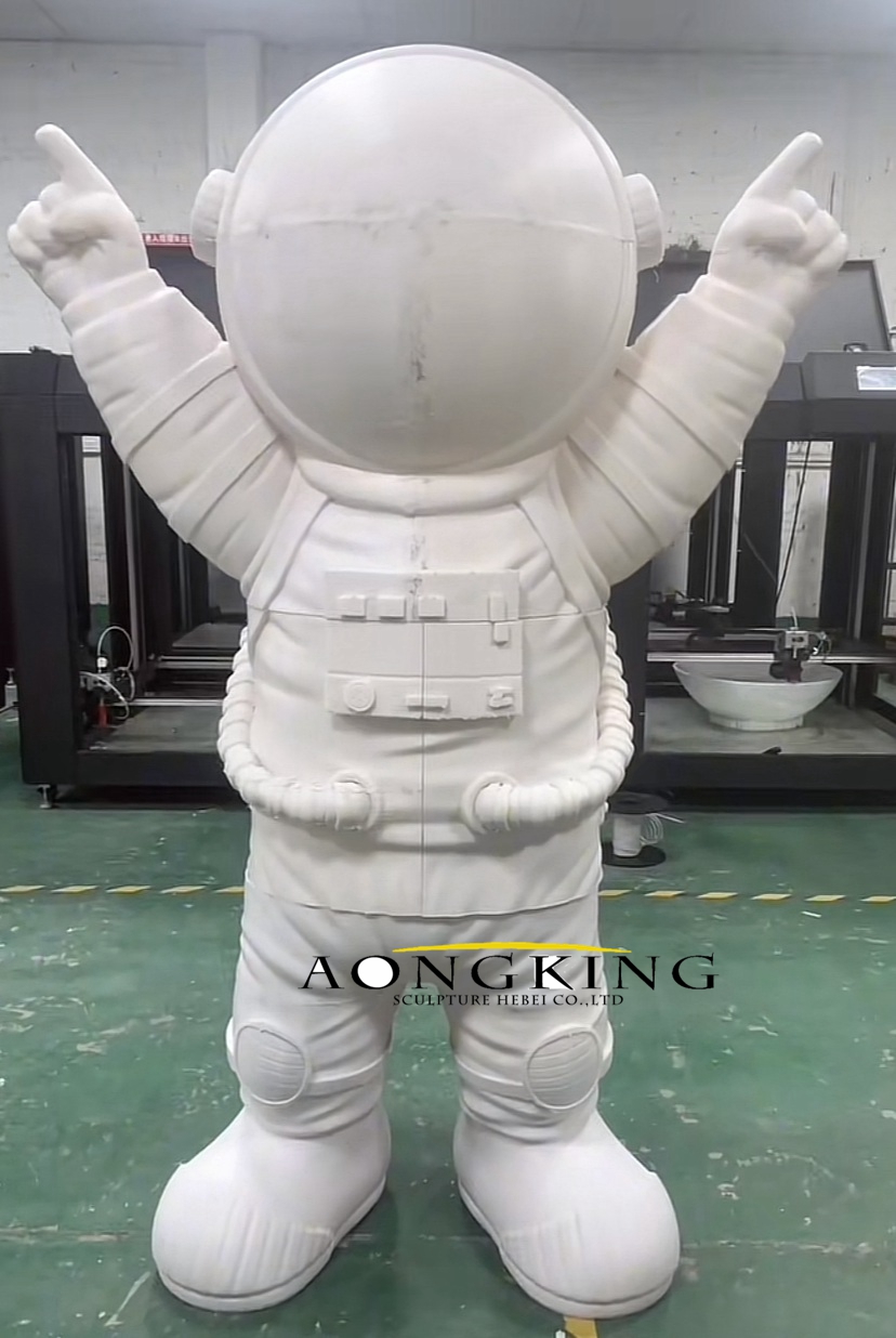 stainless steel astronaut statue foam model