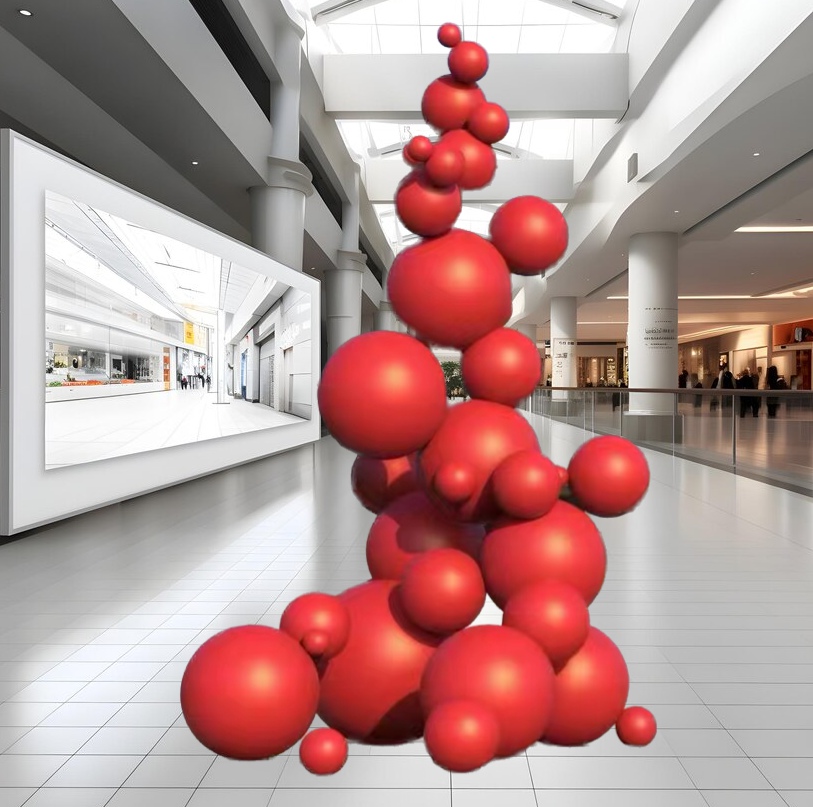 ‘Molecule’ accumulation sculpture shopping mall