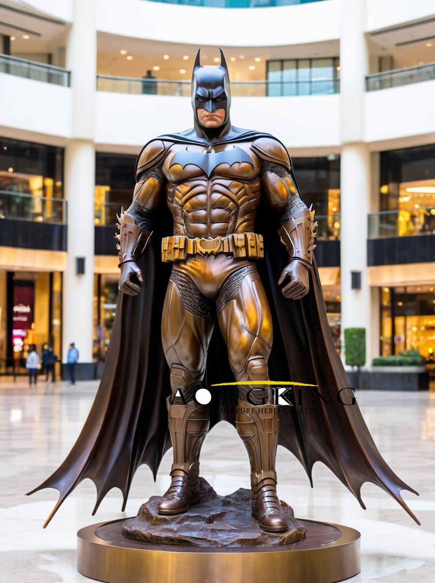 Bronze Dark Knight batman sculpture