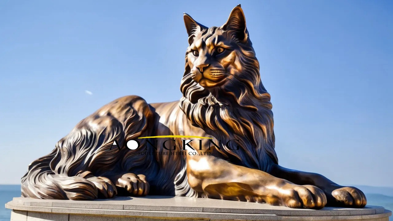 North America Maine Coon statue