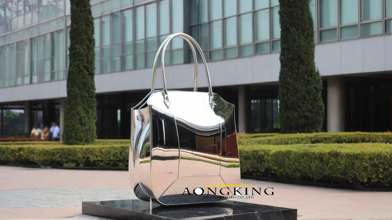 Shopping bag Stylish sculpture