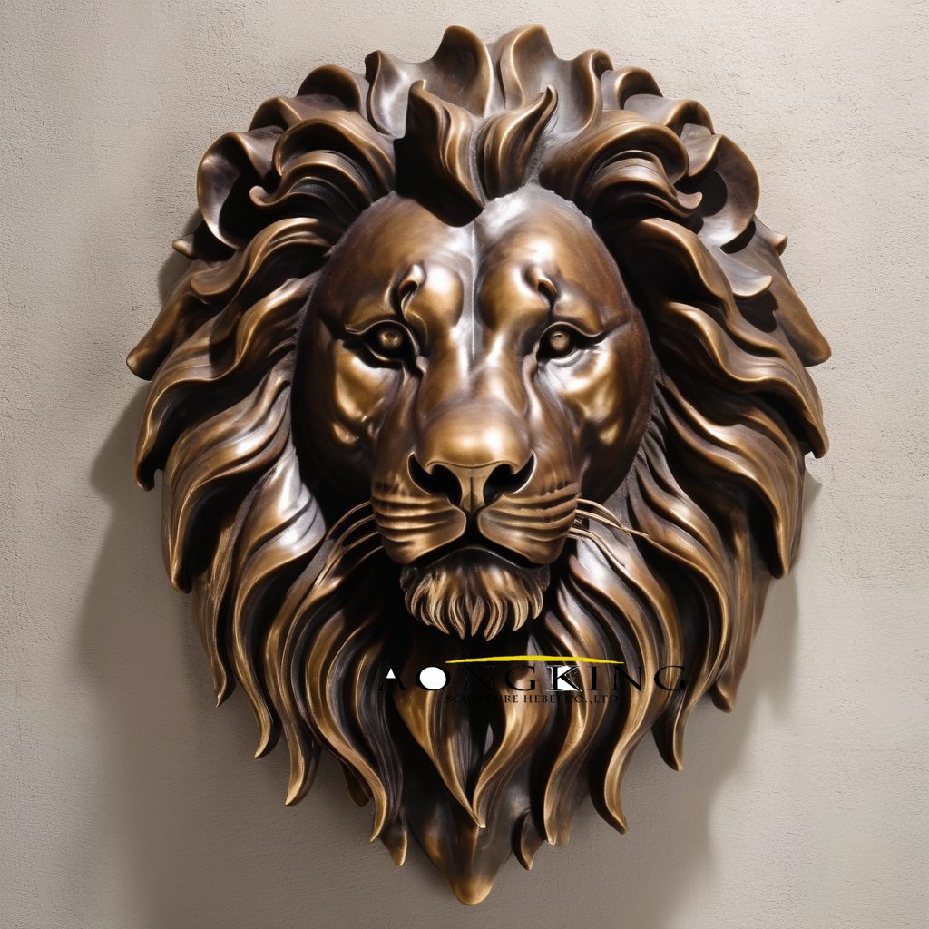 bronze Florentine Lion Head for home decor