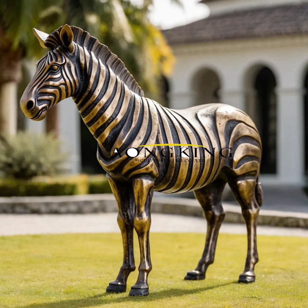 bronze Plains Zebra statue