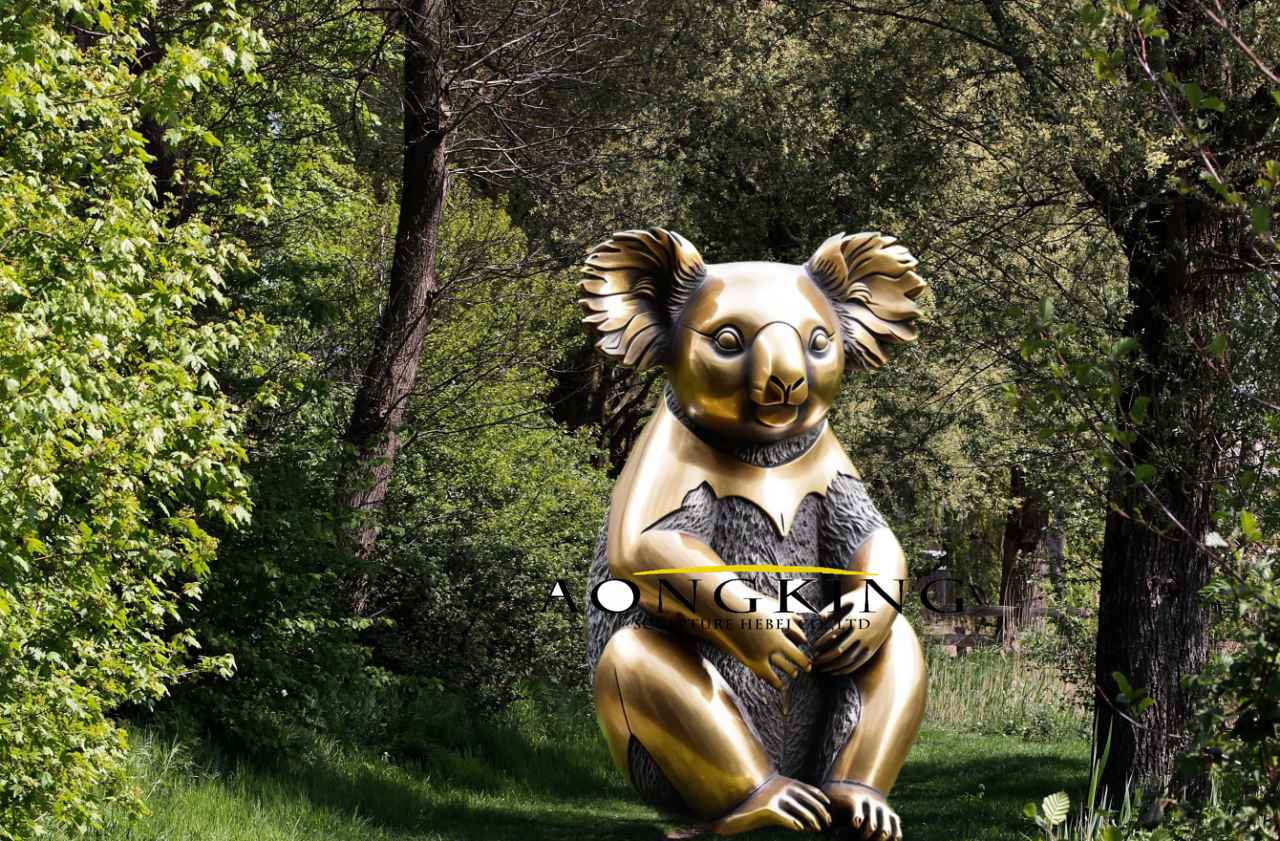 bronze koala statue