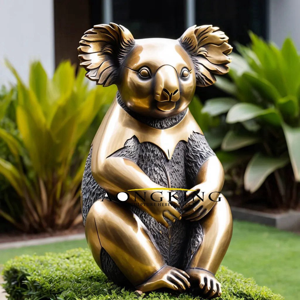 bronze koala statue